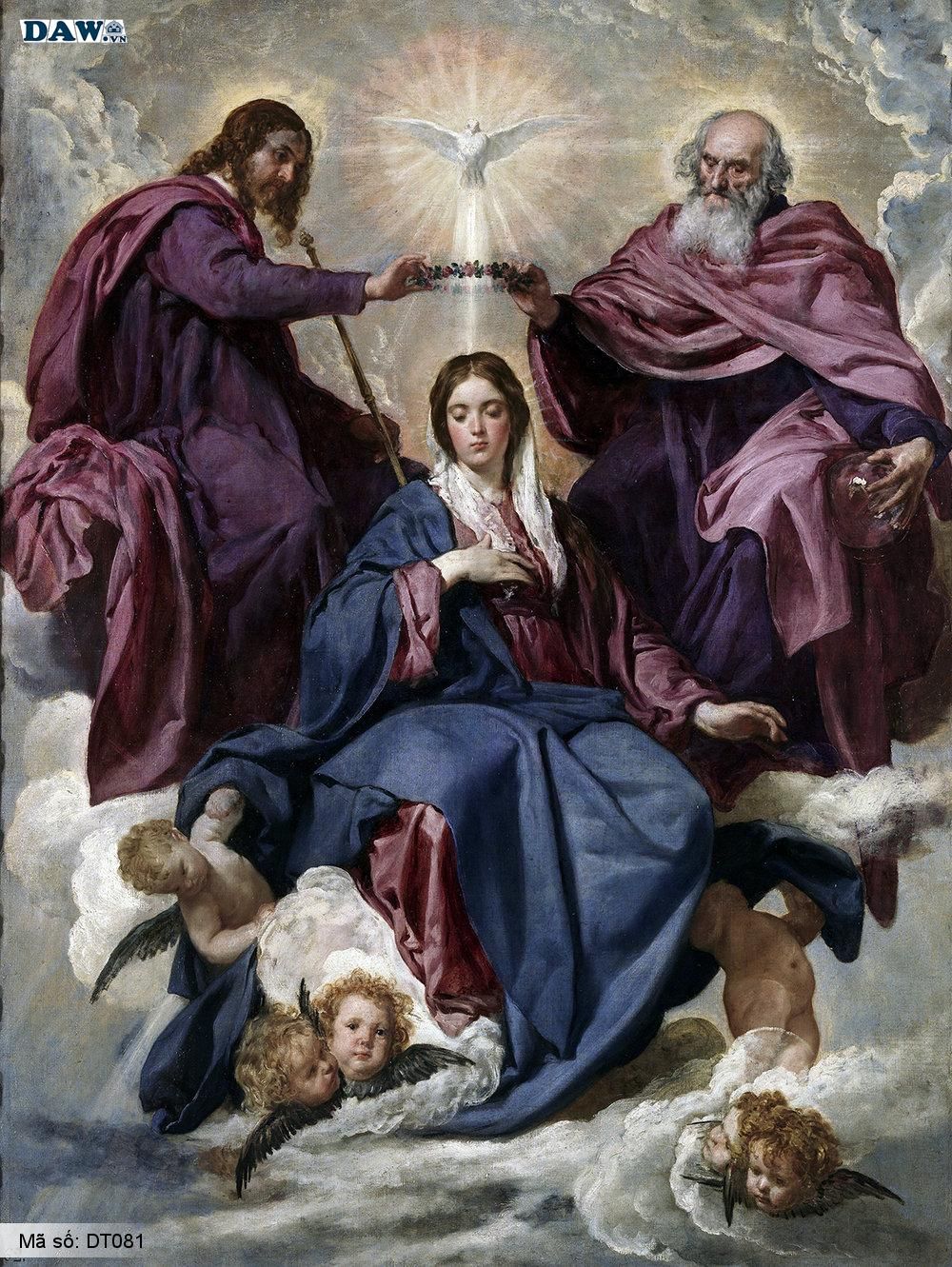 Tranh dán tường Thiên chúa giáo, đức mẹ Maria, chúa Giê su